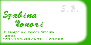 szabina monori business card